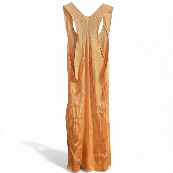 NWT Jil Sander Rib Knit Tank Top Tunic Pants Matching Set Sz 6 Peach Orange - Picture 5 of 9